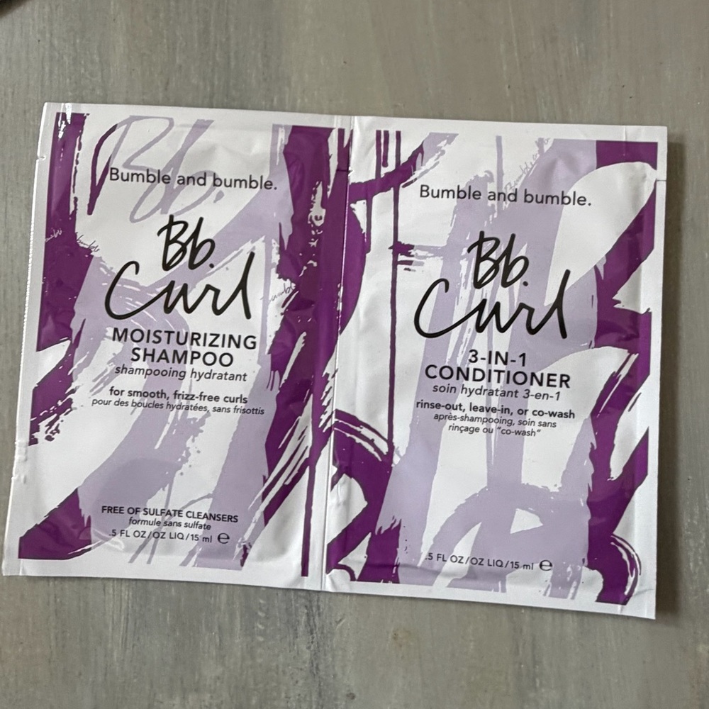 Bumble and Bumble Curl Shampoo & Conditioner Pack Bundle Travel Size 1.8fl oz - Picture 2 of 6